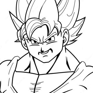 Page De Coloriage De Goku Super Saiyan 97879-36833