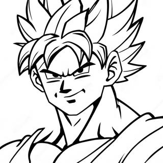 Page De Coloriage De Goku Super Saiyan 97879-36836