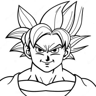 Page De Coloriage De Goku En Forme De Super Saiyan 97880-36837