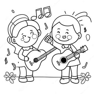 Musique De Maternelle Pages À Colorier