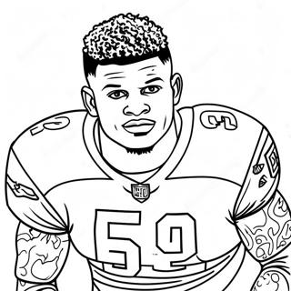 Page De Coloriage Lamar Jackson 98009-36935