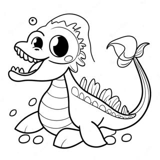 Page De Coloriage Monstre Marin De Dessin Anime 98038-36967