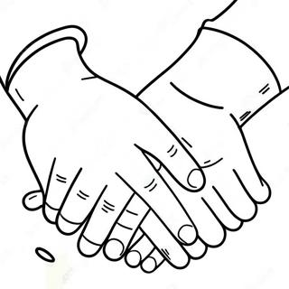 Page De Coloriage Amis Attentionnes Se Tenant La Main 98061-36978