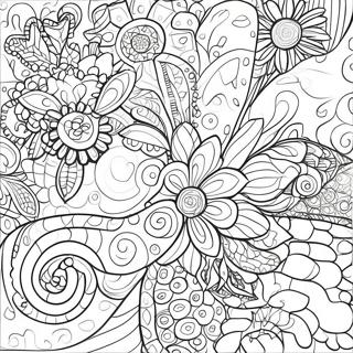 Page De Coloriage De Motifs Pop Art Vibrants 98112-37017