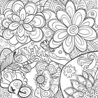 Page De Coloriage De Motifs Pop Art Vibrants 98112-37018