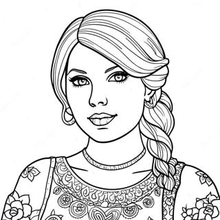 Taylor Swift Folklore Pages À Colorier