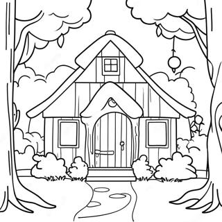Page De Coloriage De La Maison De Reve Folklore De Taylor Swift 98343 37202