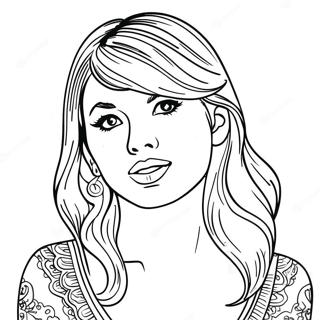 Page De Coloriage De Taylor Swift Speak Now 98367-37216