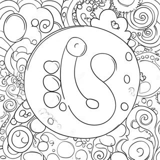 Page De Coloriage De Lettres En Bulles Audacieuses 98395 37244