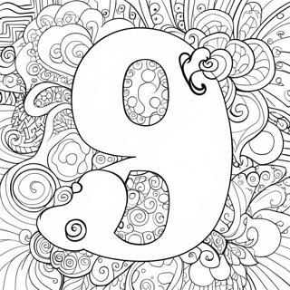 Page De Coloriage De Lettres En Bulles Fantaisistes 98396 37245