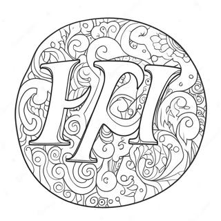 Page De Coloriage De Lettres En Bulles Fantaisistes 98396-37246