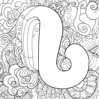 Page De Coloriage De Lettres En Bulles Fantaisistes 98396 37248