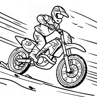 Page De Coloriage De Course De Moto Tout Terrain Supercross 98418-37253