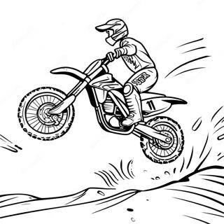 Page De Coloriage De Course De Moto Tout Terrain Supercross 98418-37255