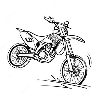 Page De Coloriage De Course De Moto Tout Terrain Supercross 98418-37256