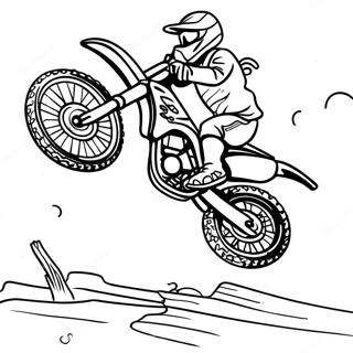 Page De Coloriage De Saut De Moto Tout Terrain Supercross Extreme 98419-37258