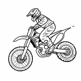 Page De Coloriage De Saut De Moto Tout Terrain Supercross Extreme 98419-37259