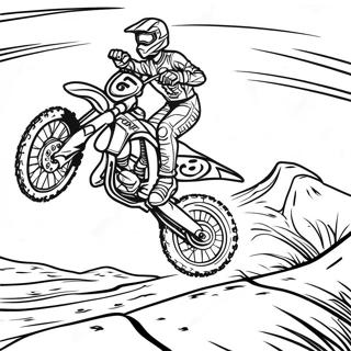 Page De Coloriage De Piste De Moto Tout Terrain Supercross Aventureuse 98422 37271