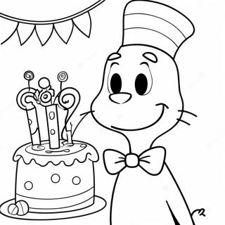 Joyeux Anniversaire Dr Seuss Pages À Colorier