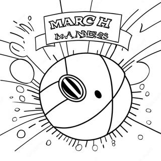 Page De Coloriage Tournoi Excitant Folie De Mars 98522-37337