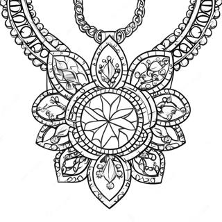 Page De Coloriage Collier En Diamant Etincelant 98548-37357