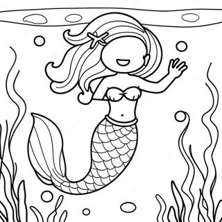 Page De Coloriage De Belle Sirene Sous Marine 98598-37393