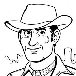 Woody Avec Son Chapeau De Cowboy Page A Colorier 9864-59