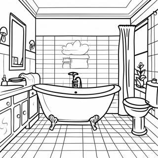 Page De Coloriage De Salle De Bain 98650-37434