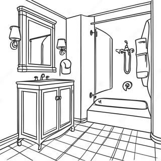 Page De Coloriage De Salle De Bain 98650-37435