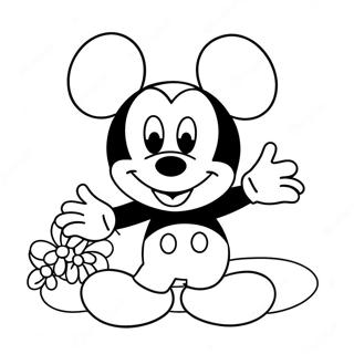 Anniversaire De Mickey Mouse Pages À Colorier