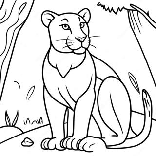 Page De Coloriage De Cougar 98880-37614