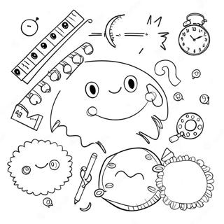 Page De Coloriage De Problemes De Mathematiques Amusants 99033-37738
