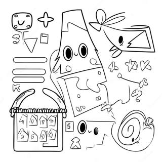 Page De Coloriage De Problemes De Mathematiques Amusants 99033-37739