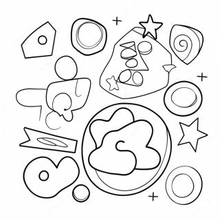 Page De Coloriage De Formes Mathematiques Colorees 99034-37741