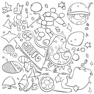 Page De Coloriage De Formes Mathematiques Colorees 99034-37742