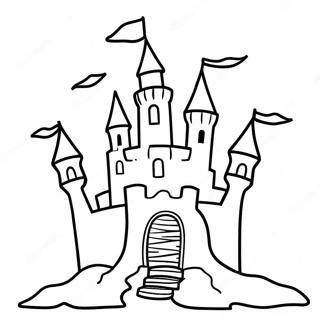 Château De Sable Pages À Colorier