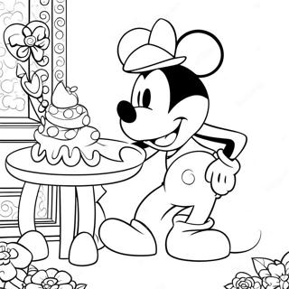 Mickey Mouse Saint-Valentin Pages À Colorier