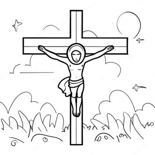 Page De Coloriage Des Symboles Religieux Du Vendredi Saint 99320 37972