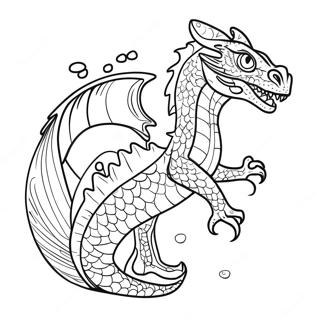 Page De Coloriage De Dragon Deau Feroce 99447-38257