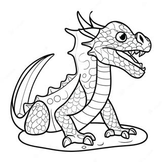 Page De Coloriage De Dragon Deau Feroce 99447-38260