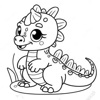 Page De Coloriage De Bebe Dragon Deau Mignon 99448-38263