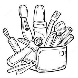 Page De Coloriage Outils A Main Colores 99600 38178
