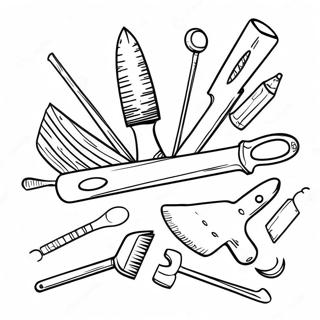 Page De Coloriage Outils A Main Colores 99600 38180