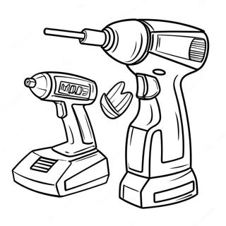 Page De Coloriage Outils Electriques Brillants 99601 38373