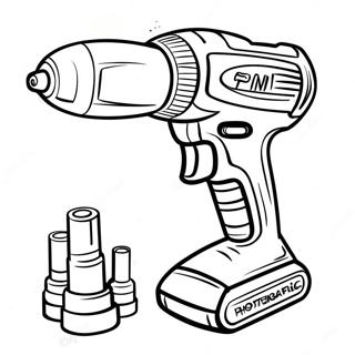 Page De Coloriage Outils Electriques Brillants 99601 38374