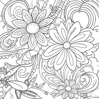 Page De Coloriage Esthetique De Fleurs 99701-38446