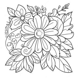 Page De Coloriage Esthetique De Fleurs 99701-38448