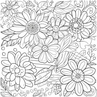 Page De Coloriage De Motif Floral Lumineux 99702-38449