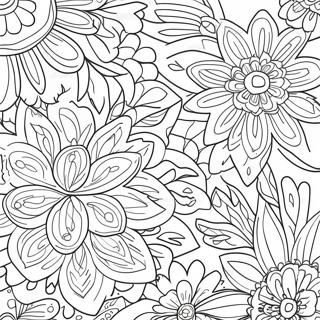 Page De Coloriage De Motif Floral Lumineux 99702-38450