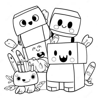 Page De Coloriage De Boxy Boo Avec Des Amis 99833-38560